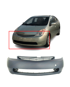 Primed Front Bumper Cover Fascia for 2004-2009 Toyota Prius 5211947903 TO1000274