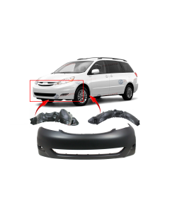 Bumper Cover & Fender Liner Kit for Toyota Sienna 2006-2010