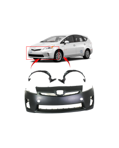 Bumper Cover & Fender Liner Kit for Toyota Prius 2010-2011