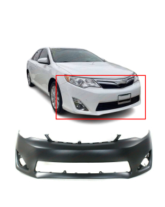 Primed Front Bumper Cover Fascia for 2012-2014 Toyota Camry XLE L E 5211906974