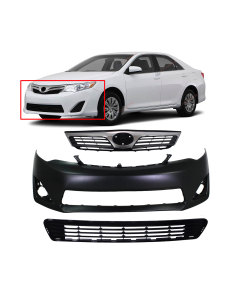 Bumper Cover & Grille Kit for Toyota Camry 2012-2014