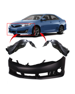 Bumper Cover & Fender Liner Kit for Toyota Camry 2012-2014