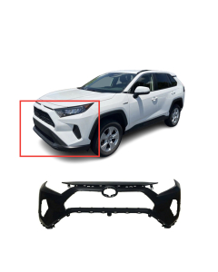Primed Front Bumper Cover Fascia for 2019-2022 Toyota RAV4 Hybrid Le XLE Limited
