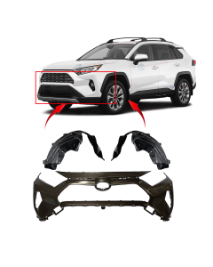 Bumper Cover & Fender Liner Kit for Toyota RAV4 2019-2022