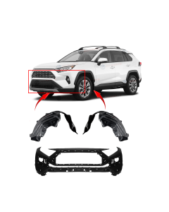 Bumper Cover & Fender Liner Kit for Toyota RAV4 2019-2022