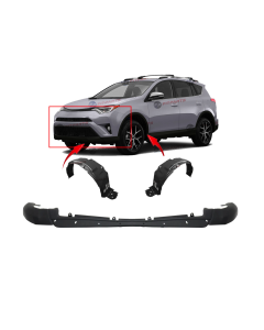 Bumper Cover & Fender Liner Kit for Toyota RAV4 2016-2018