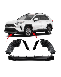 Bumper Cover & Fender Liner Kit for Toyota RAV4 2019-2020