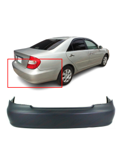 Primed Rear Bumper Cover for 2002-2006 Toyota Camry Base LE SE XLE TO1100204