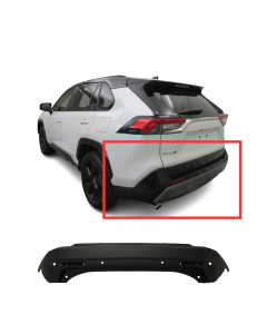 Primed Rear Bumper Cover Fascia for 2019-2022 Toyota RAV4 Hybrid LE XLE