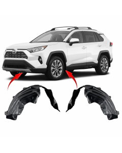 Set of 2 Fender Liners for Toyota RAV4 2019-2022 TO1248229 TO1249229