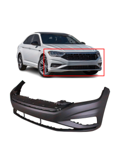 Primed Front Bumper Cover Replacement for 2019 2020 Volkswagen VW Jetta