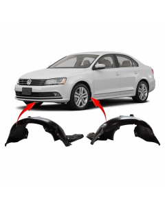 Set of 2 Fender Liners for Volkswagen Jetta 2015-2018 VW1248136 VW1249136